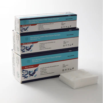 Non-Woven Sponge (Cotton Guaze) 200pcs per box 2“ x 2
