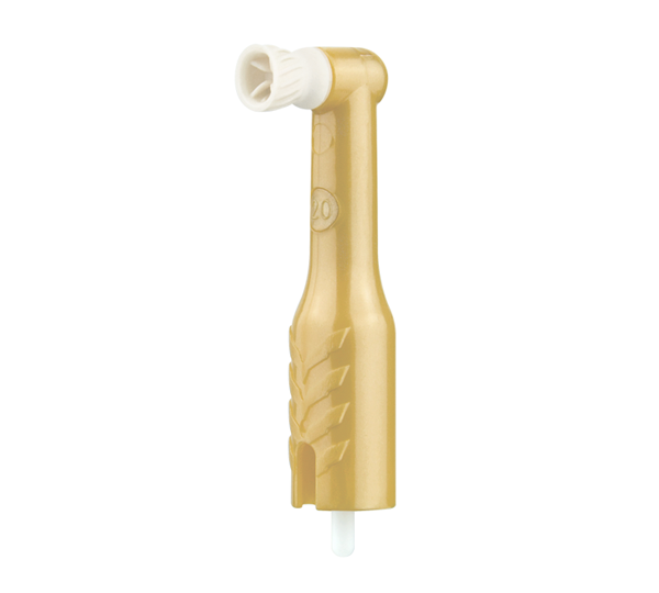 Mini 90 degree disposable Prophy angle, firm cup white, sterile, 144/box