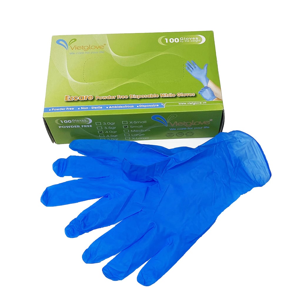 EZCare Nitrile Gloves Exam Grade (Case of 10 Boxes) (100 ct Boxes)