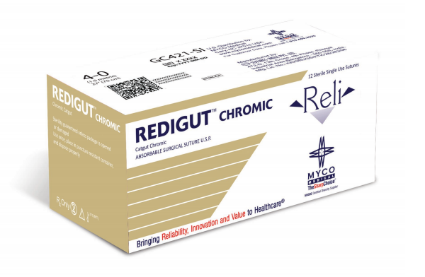Absorbable Chromic Treated, Twisted, Natural Gut Suture with Needle
