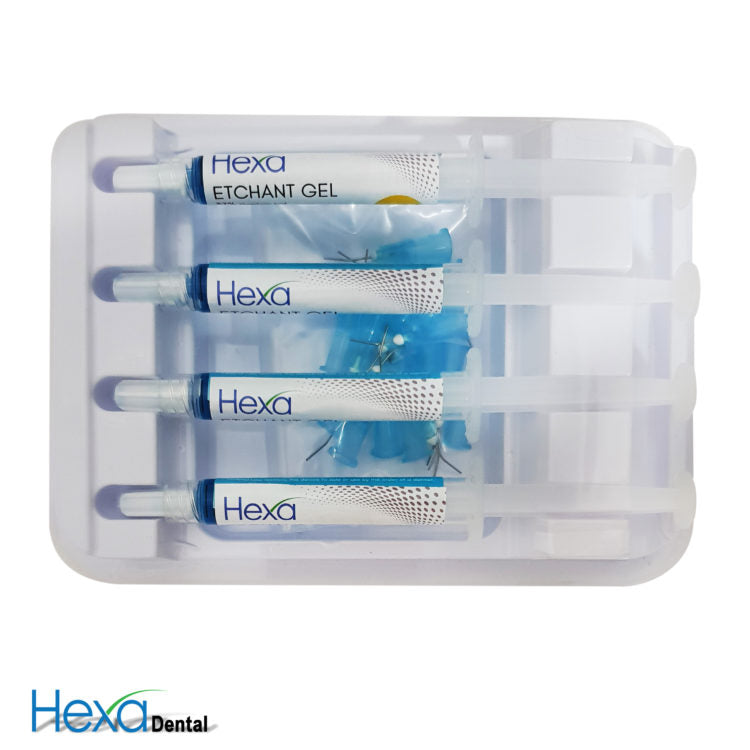Hexa Etch Gel 37% , 2ml , 4 Syringes Blue