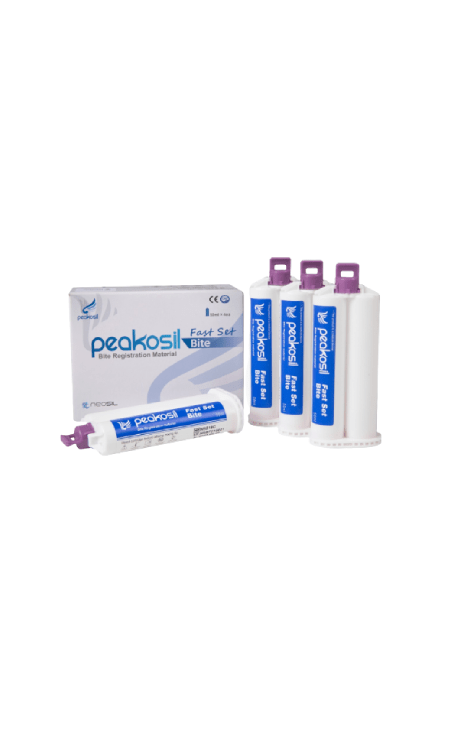 PEAKOSIL Bite Registration Set 4 - 50 ml Cartridges. VPS Impression