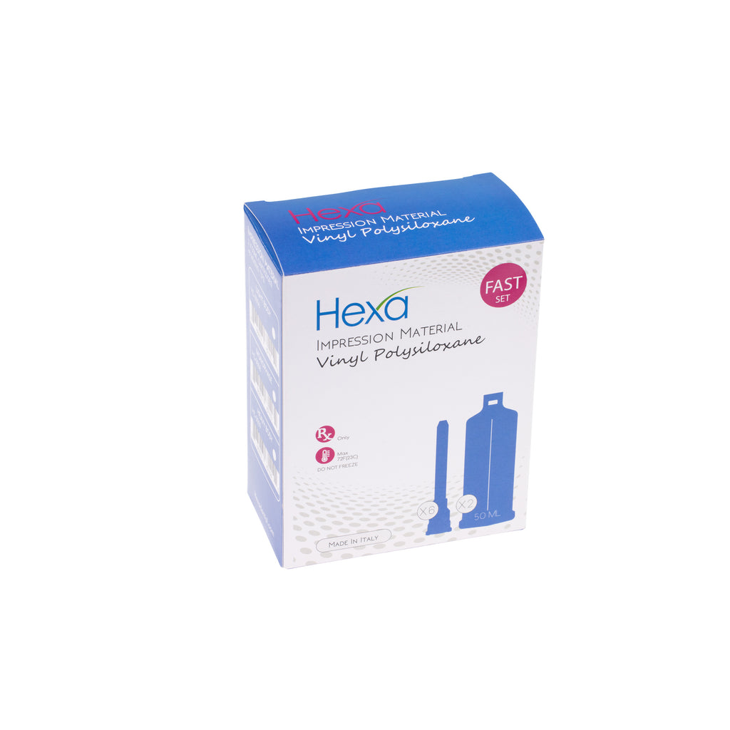 Hexa VPS Impression Material Heavy Body Fast Set 4 - 50 ml Cartridges