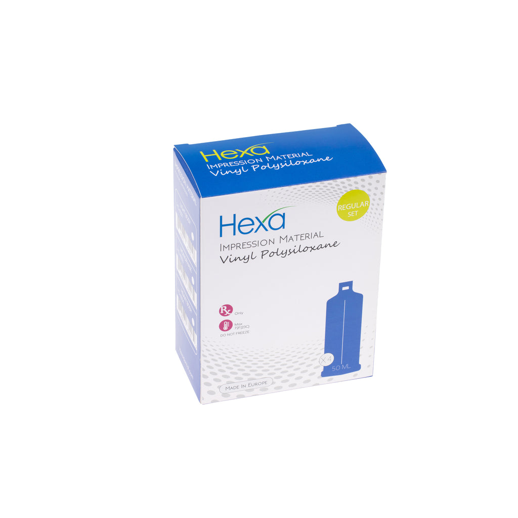 Hexa VPS Impression Material Heavy Body Regular Set 4 - 50 ml Cartridges