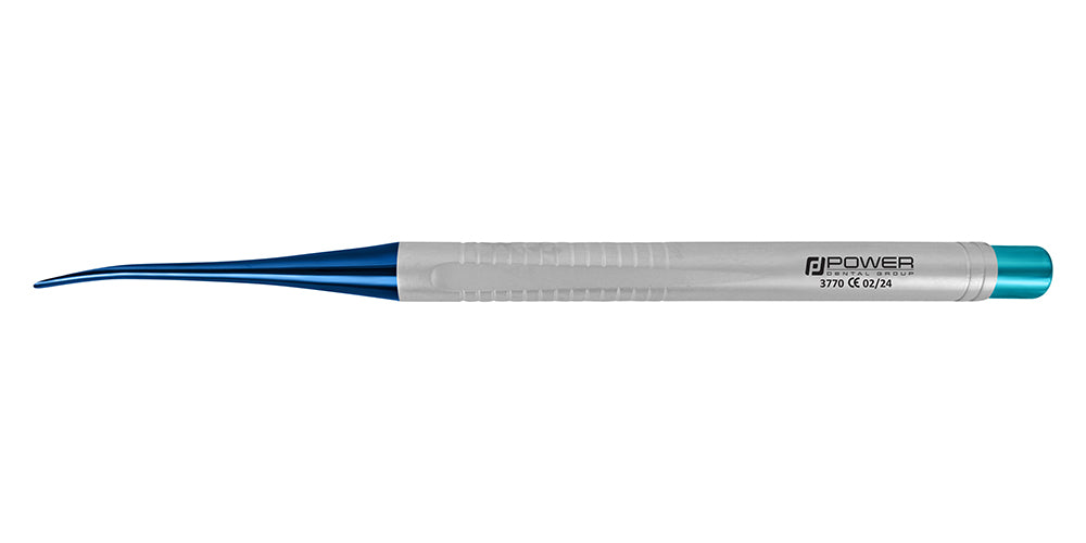 Accu Lux-Tome Elevator Curved Serrated Titanium