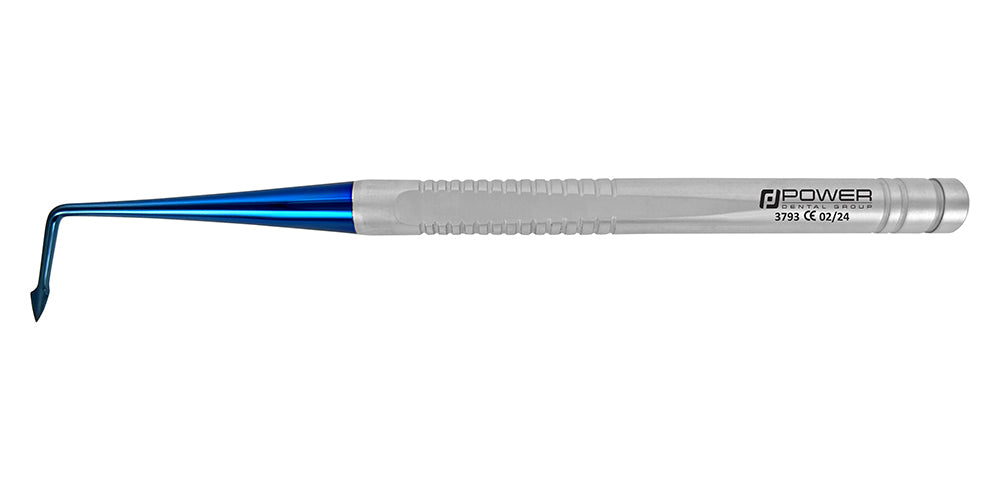 Accu Lux-Tome Spade Elevator Right, Serrated Titanium