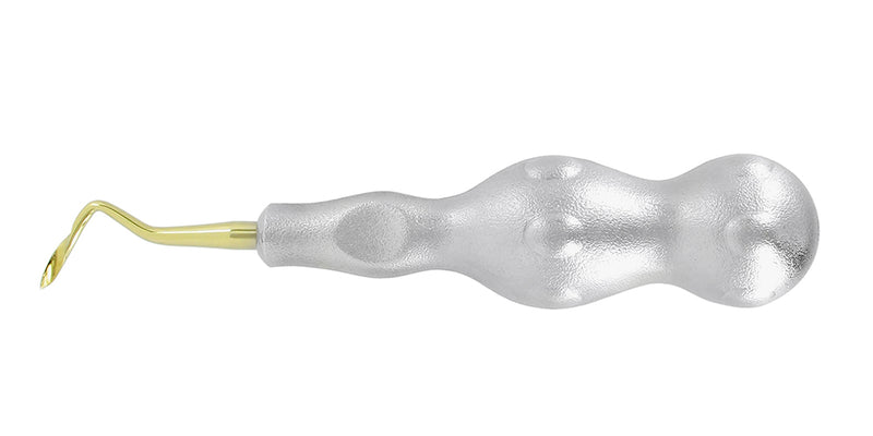 POWER TWIST ROOT TIP PICK 3 MM, CURVED-RIGHT, TITANIUM