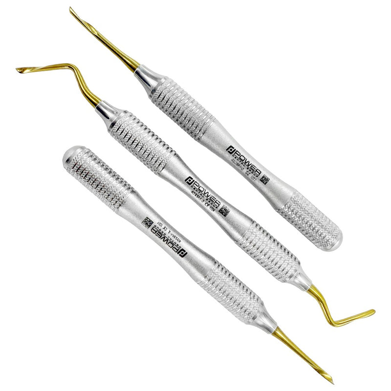 POWER FLEX TWIST ROOT PICK KIT – TITANIUM, SET OF 3