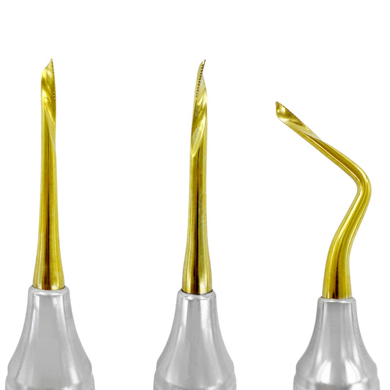 POWER FLEX TWIST ROOT PICK KIT – TITANIUM, SET OF 3