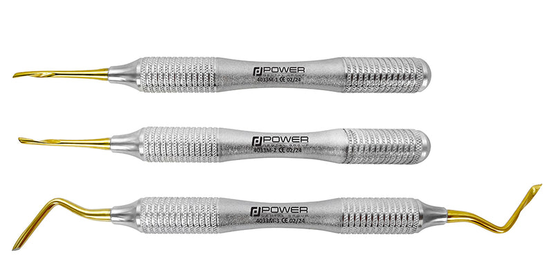 POWER FLEX TWIST ROOT PICK KIT – TITANIUM, SET OF 3