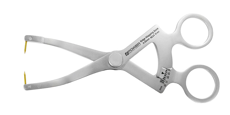 RIDGE MAPPING CALIPER – 0–35 MM, TITANIUM-COATED PINS