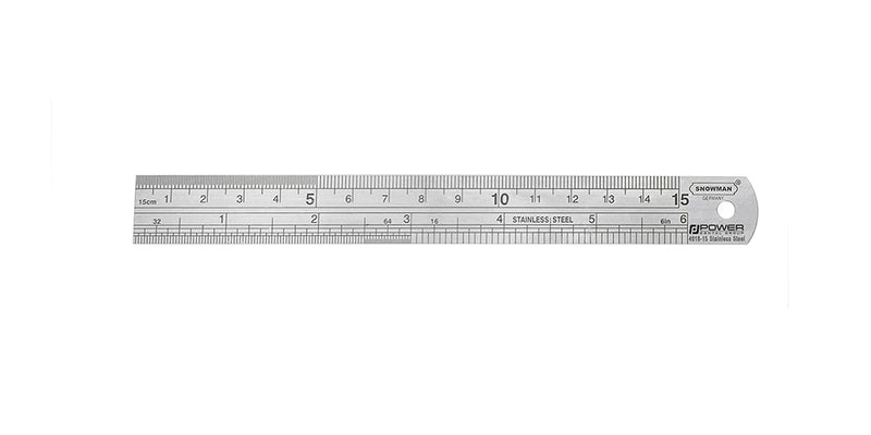 STAINLESS RULER 15 CM