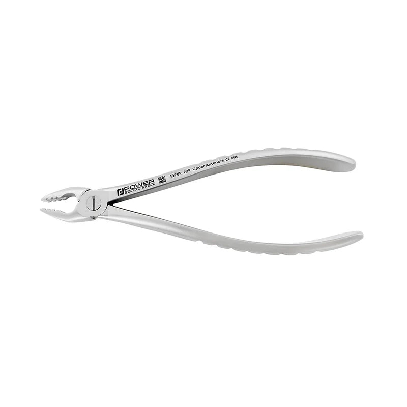 Power Atraumatic Extraction Forceps – Straight F3P, Upper Anteriors – Compact Handle