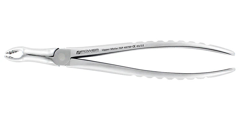 Power Atraumatic Extraction Forceps – Universal F6P, Upper Molars – Compact Handle