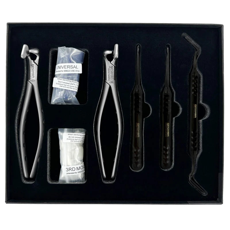 Power Fulcrum Forceps Kit – Set of 5, Atraumatic Extraction