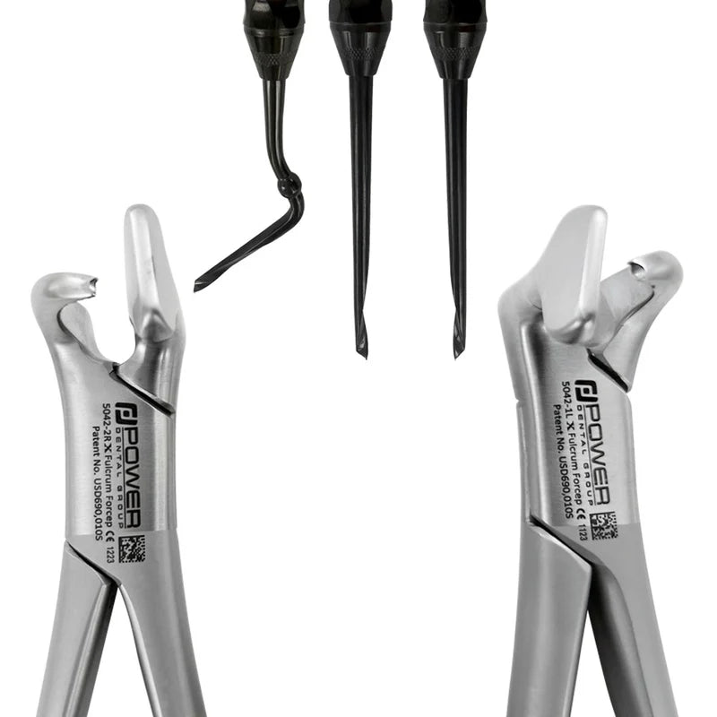 Power Fulcrum Forceps Kit – Set of 5, Atraumatic Extraction