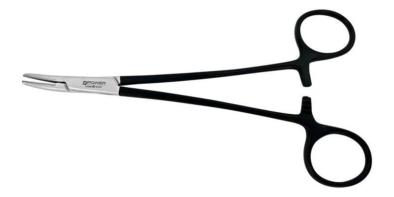 Curved Needle Holder Crile-Wood Black Edition, 15 cm