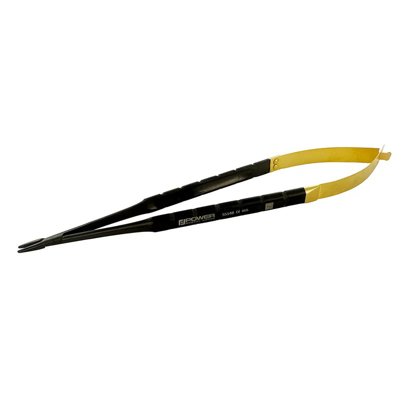 Straight Needle Holder Castroviejo – Black Edition, 18 cm