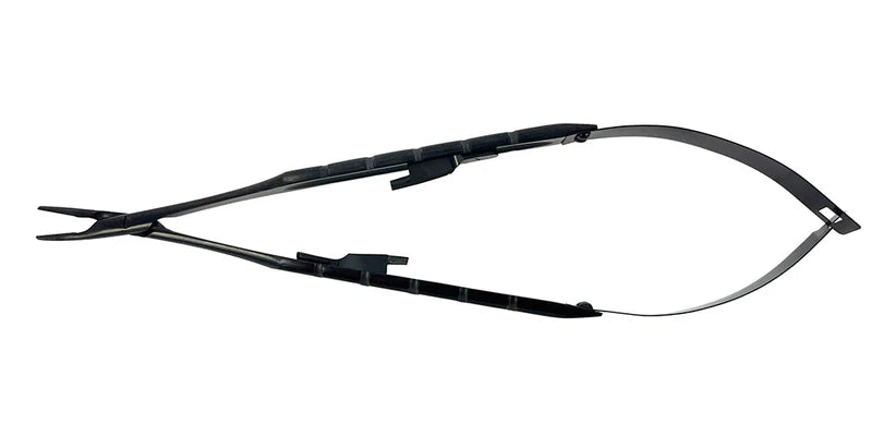 Power Straight Needle Holder Castroviejo – Titanium, T/C, 18 cm – Black Edition