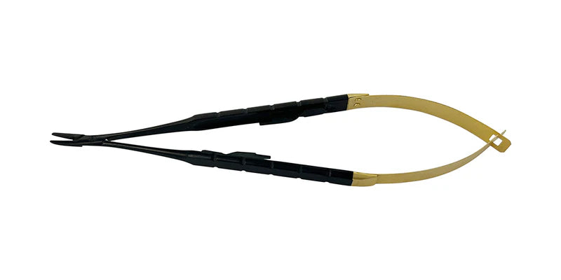 Curved Needle Holder Castroviejo – Black Edition, 16 cm