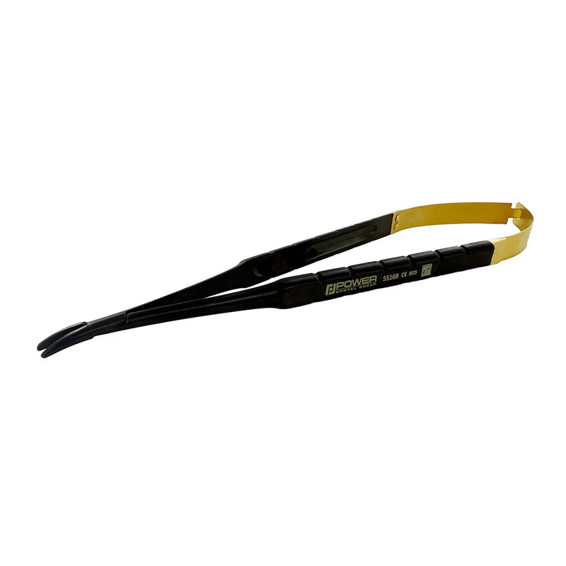 Curved Needle Holder Castroviejo – Black Edition, 18 cm