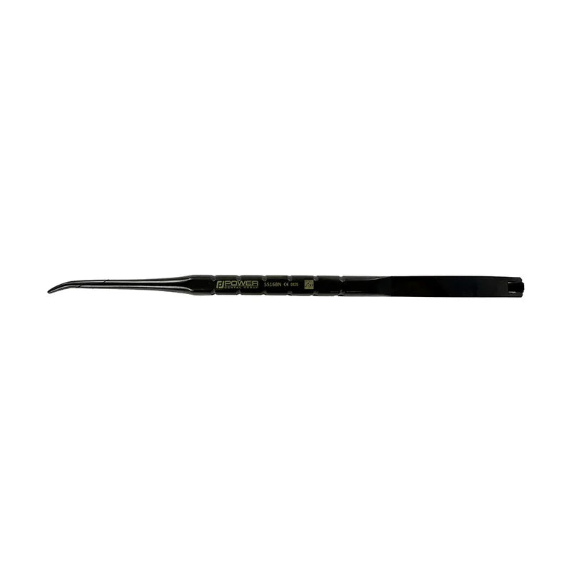 Power Curved Needle Holder Castroviejo – Titanium, T/C, 18 cm – Black Edition