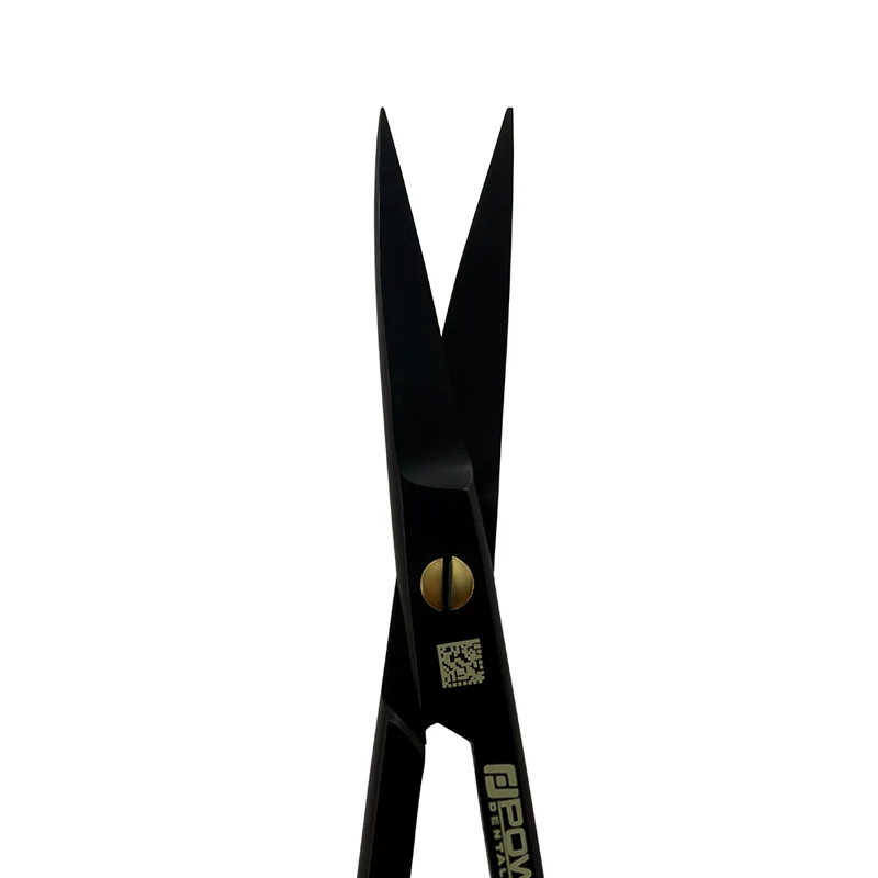 Kelly Super Cut Suture Scissors – Curved, 6.3 in (16 cm) – Black Titanium
