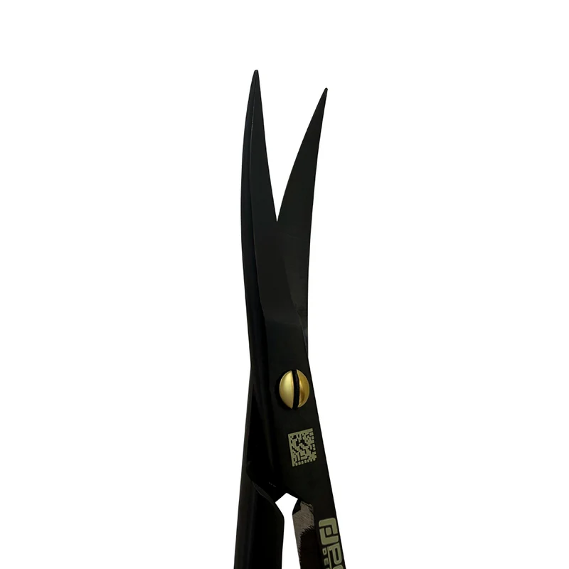 Kelly Super Cut Suture Scissors – Curved, 6.3 in (16 cm) – Black Titanium