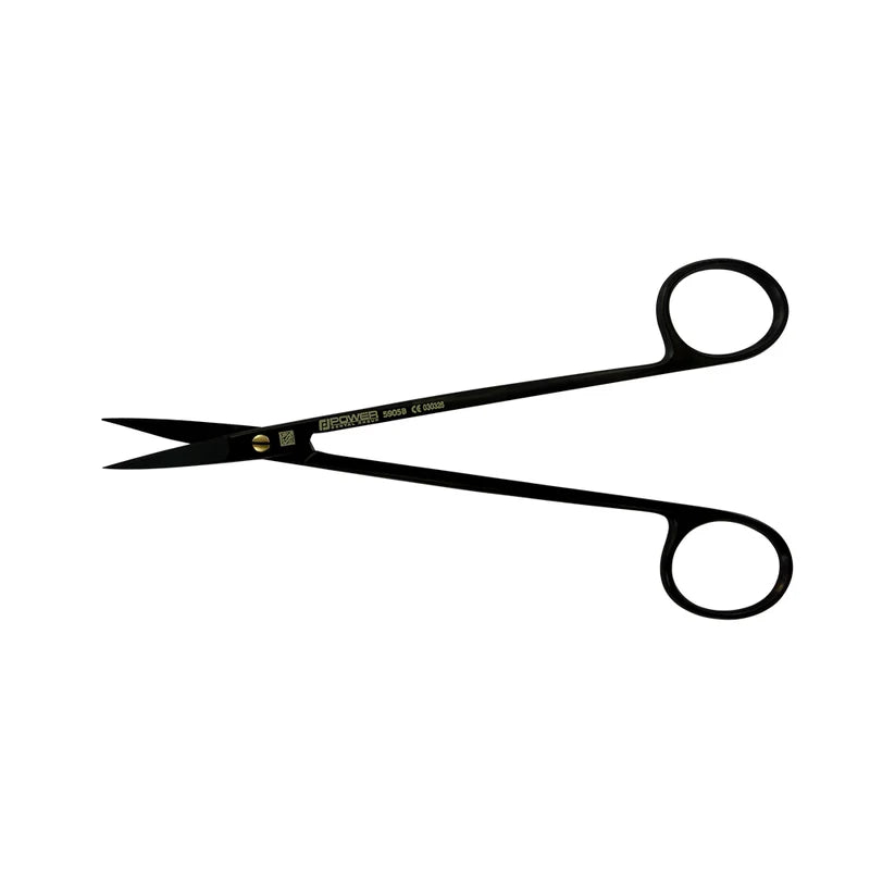 Kelly Super Cut Suture Scissors – Curved, 6.3 in (16 cm) – Black Titanium