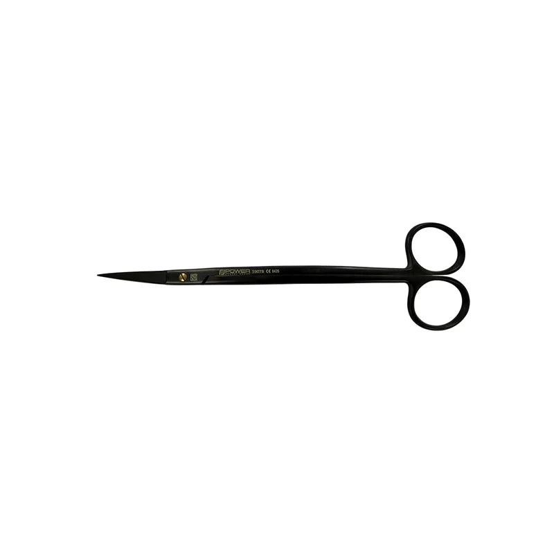 Dean Super Cut Suture Scissors – Curved, 6.9 in (17.5 cm) – Black Titanium