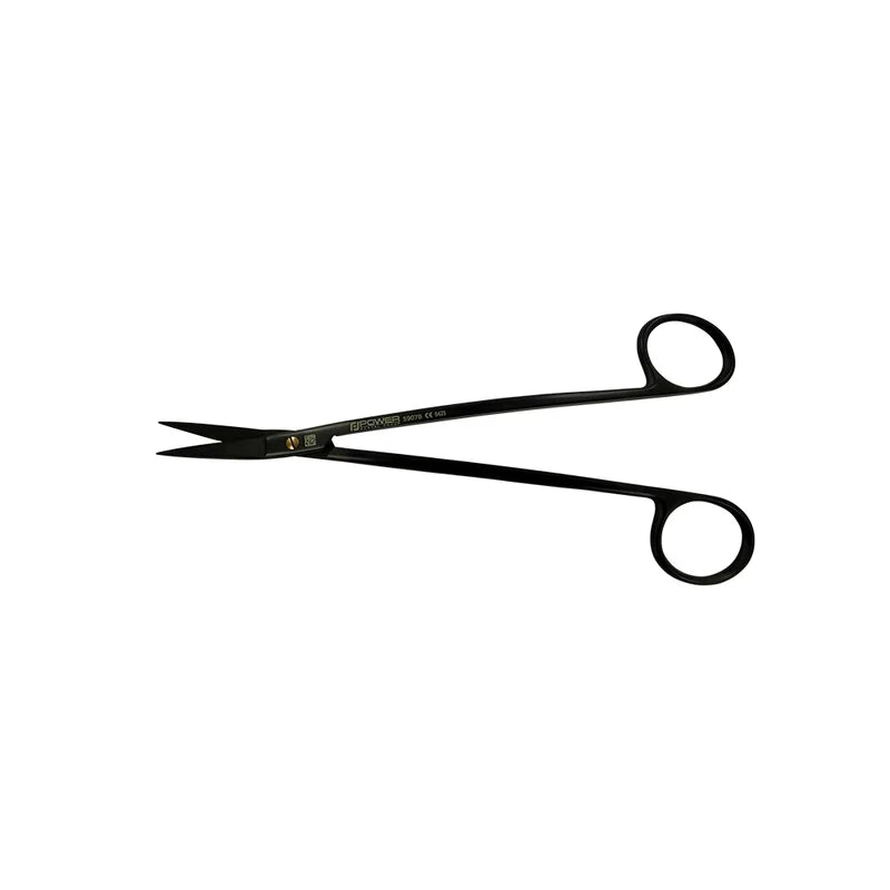 Dean Super Cut Suture Scissors – Curved, 6.9 in (17.5 cm) – Black Titanium
