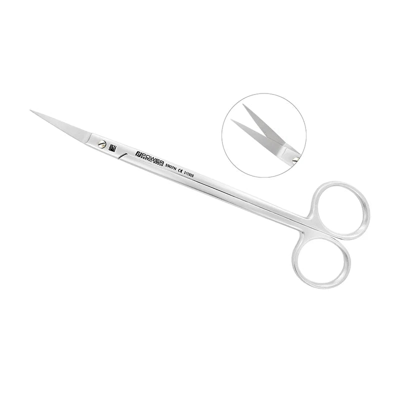 Dean Scissors – Curved, 6.9 in (17.5 cm) – Gold Titanium Screw