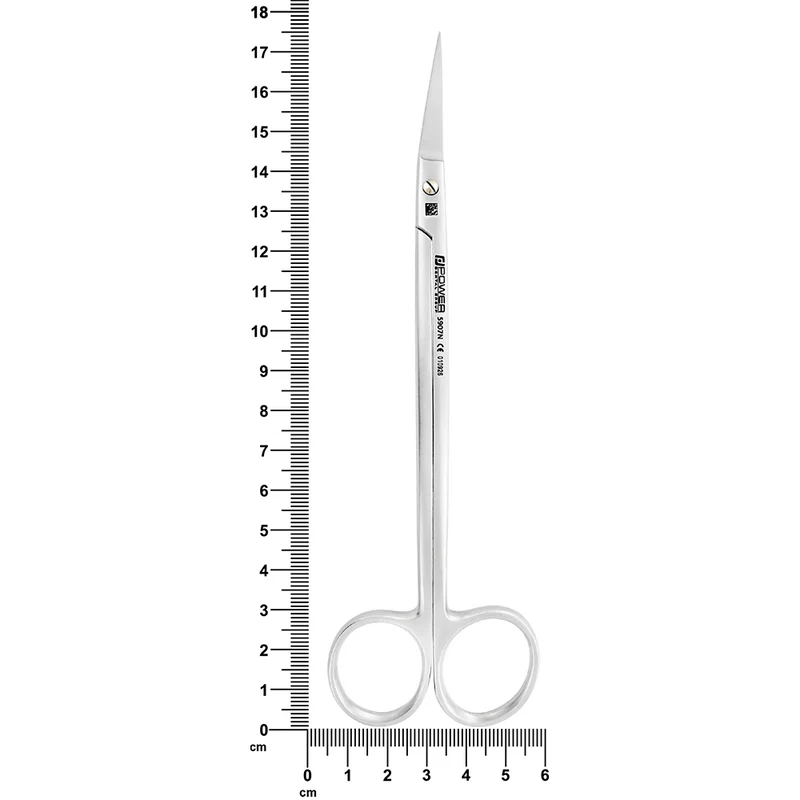 Dean Scissors – Curved, 6.9 in (17.5 cm) – Gold Titanium Screw