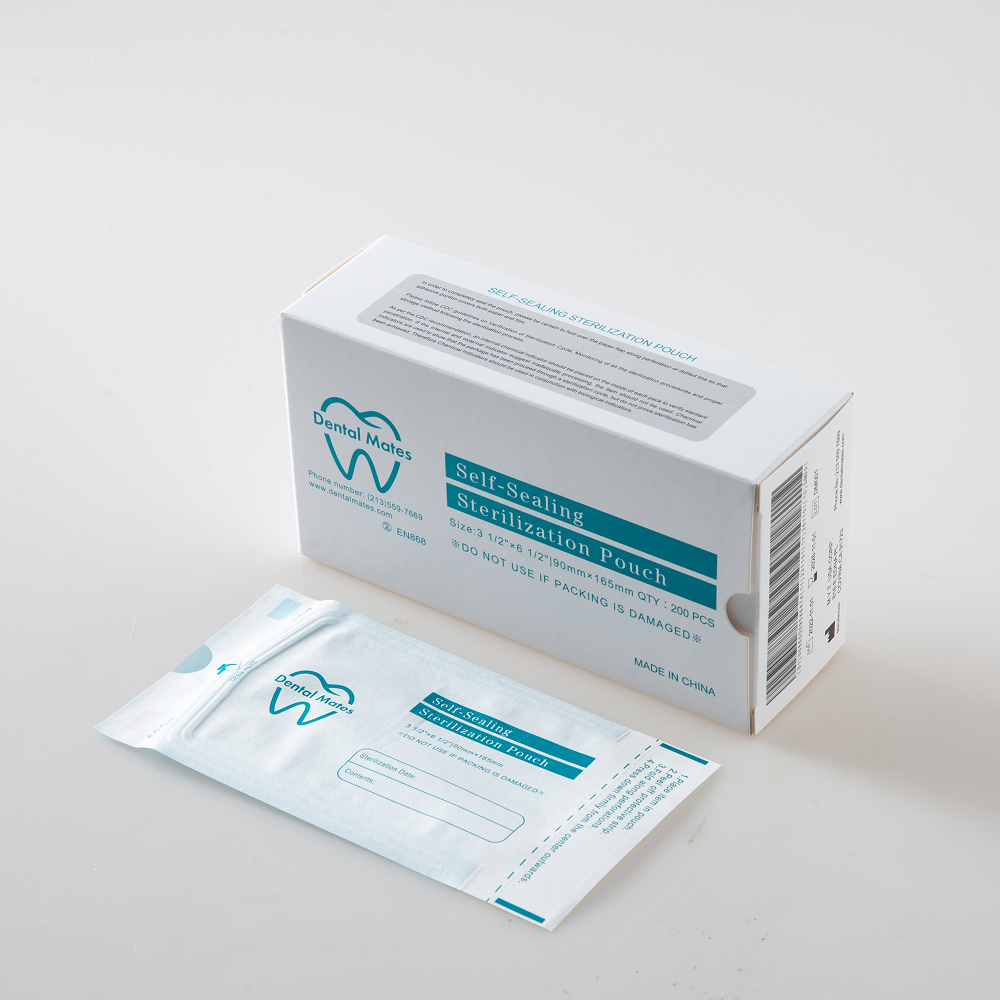 Self-Sealing Autoclave Sterilization Pouches 200pcs per box, 10 boxes/case for most sizes; 5 boxes/case 10 1/2x20