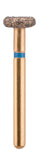 G/067-042S (909) 10-Pk , Multi use Gold Diamond Burs Wheel Shaped