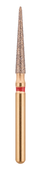 166-016S | (859) Multi Use Gold Diamond Burs Pointed Cone