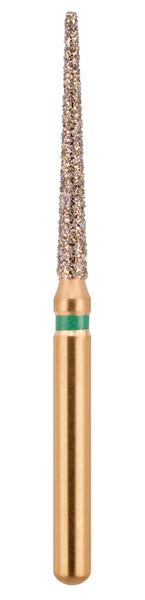 G/174-013 (848L) 10-Pk , Multi use Gold Diamond Burs (Flat end Taper Shaped)