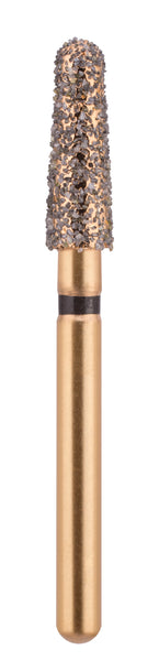 G/197-023 | (855) 10-Pk , Multi use Gold Diamond Burs (Round End Taper Shaped)