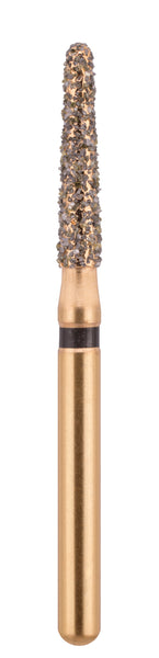 G/198-018 | (856) 10-Pk , Multi use Gold Diamond Burs (Round End Taper Shaped)