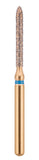 G/290-012 (879) 10-Pk , Multi use Gold Diamond Burs Torpedo Shaped