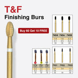 7901 10-Pk Multi use Trimming & Finishing Burs. Needle Shaped