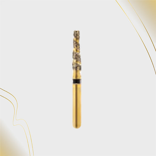 H/172-018s | (H847) 10-Pk , Multi use Gold Diamond Burs. Spiral Shaped