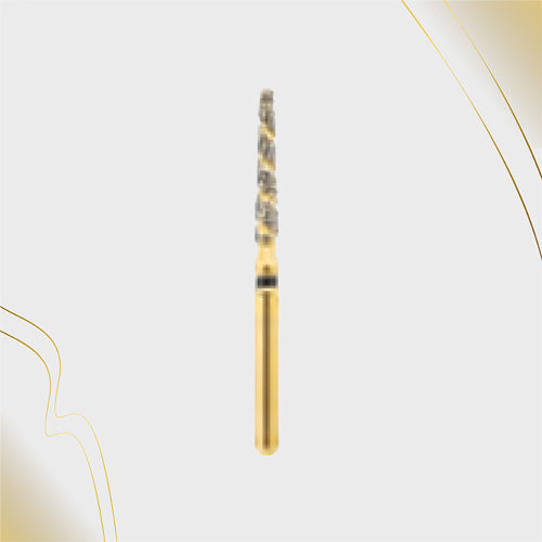 H/173-016 | (H848) 10-Pk , Multi use Gold Diamond Burs (Spiral Shaped)