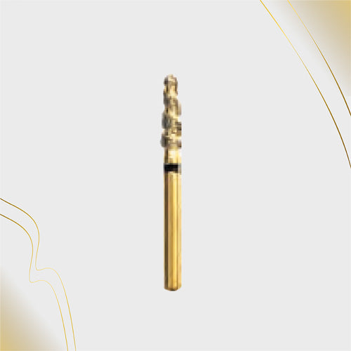 H/109-010 | (H835) 10-Pk , Multi use Gold Diamond Burs. Spiral Shaped