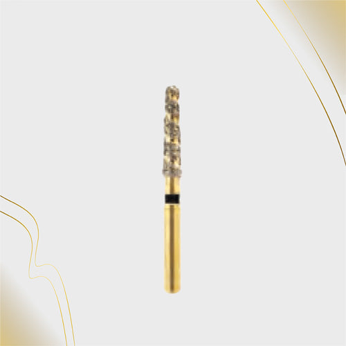 H/198-019S | (H856) 10-Pk , Multi use Gold Diamond Burs Spiral Shaped