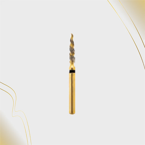 H/249-012L | (H862) 10-Pk , Multi use Gold Diamond Burs. Spiral Shaped