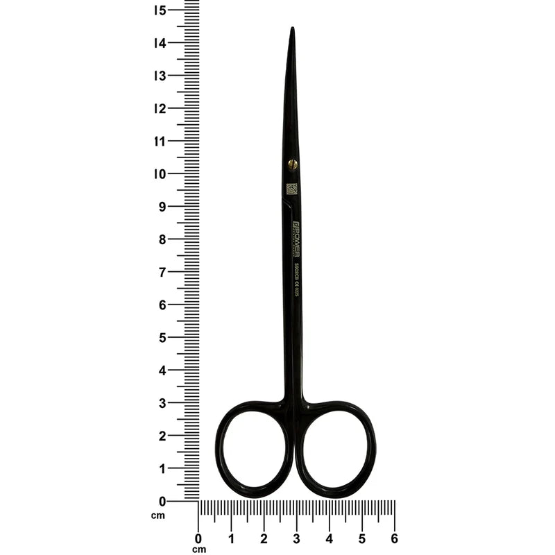 Metzenbaum Super Cut Suture Scissors – Curved, 5.7 in (14.5 cm) – Black Titanium
