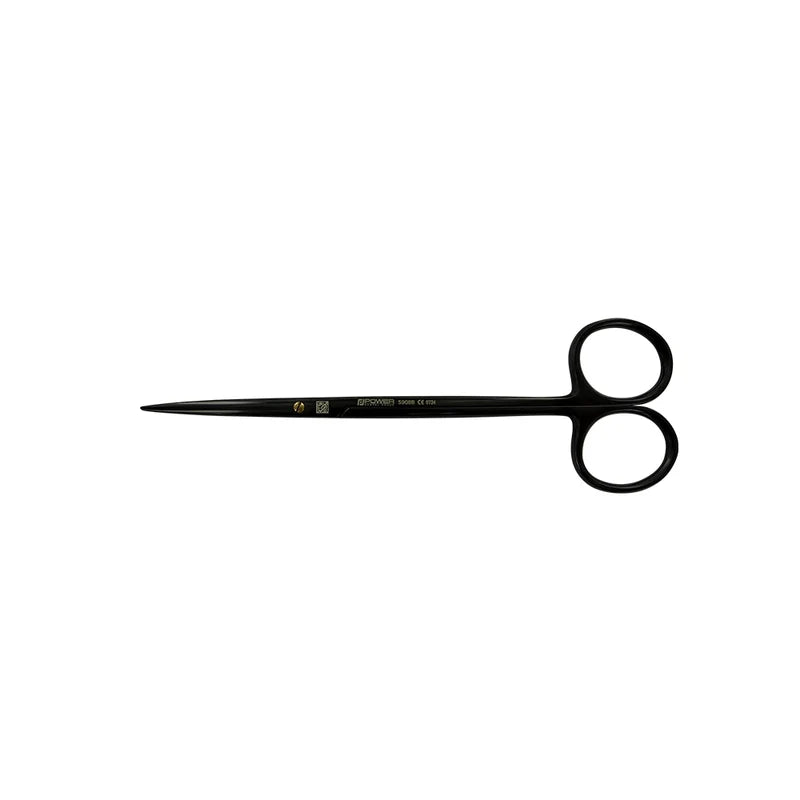 Metzenbaum Super Cut Suture Scissors – Straight, 5.7 in (14.5 cm) – Black Titanium