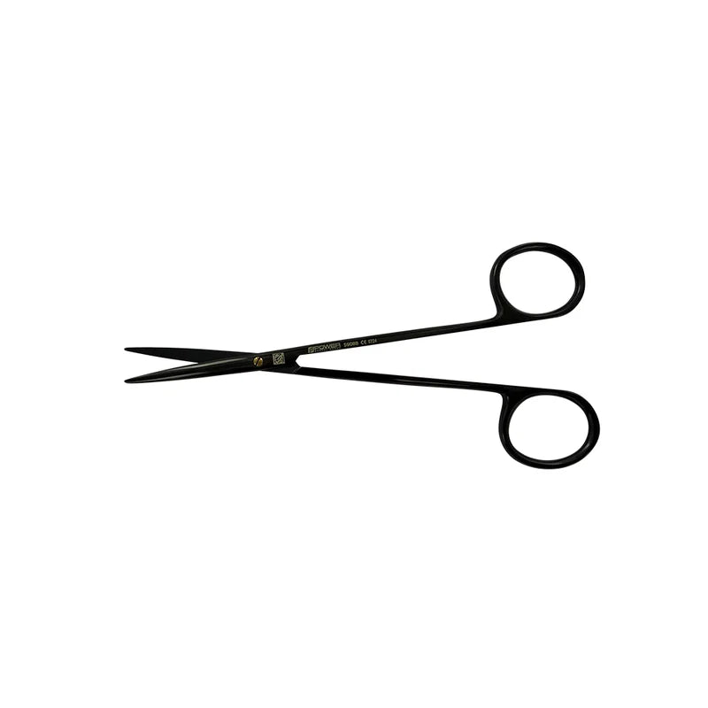 Metzenbaum Super Cut Suture Scissors – Straight, 5.7 in (14.5 cm) – Black Titanium