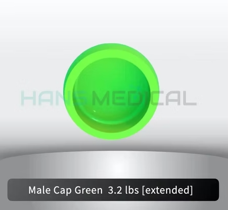 Extended range Male Cap (4pcs/Pack) - Green
